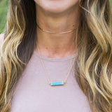 TURQUOISE BAR NECKLACE