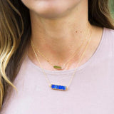 LAPIS LAZULI BAR NECKLACE