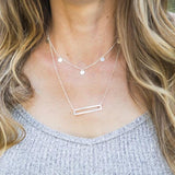 CIRCLE DISC MULTI-CHARM NECKLACE