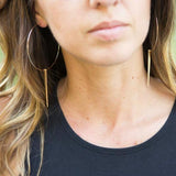 SPIKE HOOP EARRINGS