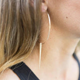 SPIKE HOOP EARRINGS