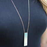 LONG GOLD BAR NECKLACE