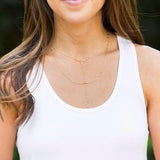 LAYERED LARIAT NECKLACE