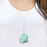 TURQUOISE PENDANT NECKLACE