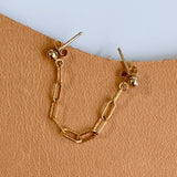 Duo Stud Link Earring