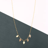 DIAMOND DANGLE CHARM NECKLACE (single OR set of 2)