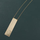 LONG GOLD BAR NECKLACE