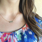 ITTY BITTY BAR NECKLACE (PERSONALIZE)