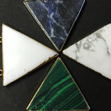 TRIANGLE STONE EARRINGS