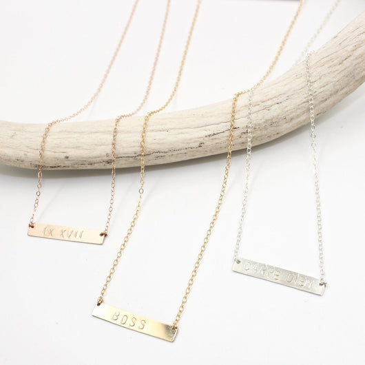MIDI BAR NECKLACE (CUSTOM/PERSONALIZE)