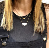 mini moon necklace
