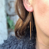 THREADER SPIKE EARRINGS