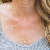 DOUBLE STRAND CHARM NECKLACE