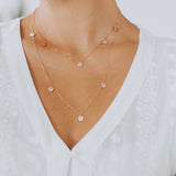 DOUBLE STRAND CHARM NECKLACE