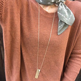 LONG GOLD BAR NECKLACE