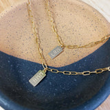 LINK TAG NECKLACE