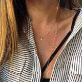 GOLD DIAMOND INITIAL NECKLACE (PERSONALIZE)