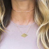 simple gold choker necklace design