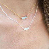ITTY BITTY BAR NECKLACE (PERSONALIZE)