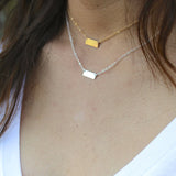 ITTY BITTY BAR NECKLACE (PERSONALIZE)
