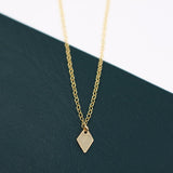 GOLD DIAMOND INITIAL NECKLACE (PERSONALIZE)