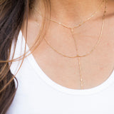 LAYERED LARIAT NECKLACE