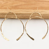 wishbone earrings gold hoops