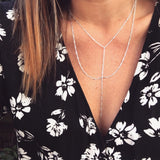 LAYERED LARIAT NECKLACE