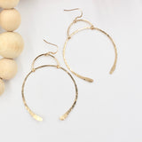 wishbone earrings gold hoops